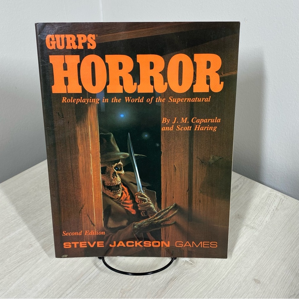GURPS Horror 2nd Edition – 1990 RPG by Caparula & Harring – Steve Jackson Games